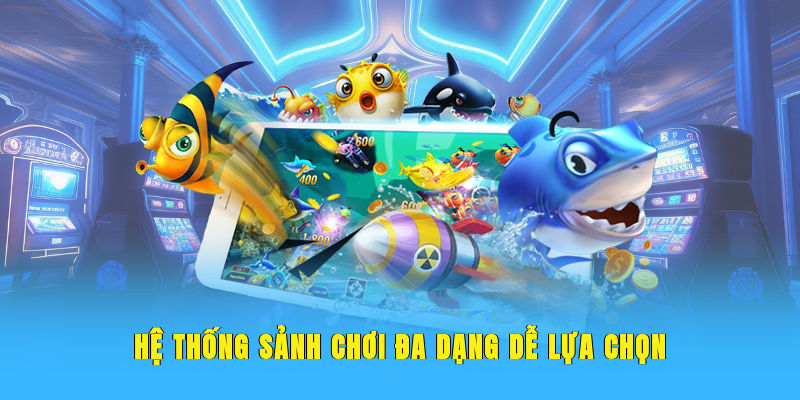 Hệ thống sảnh chơi đa dạng dễ lựa chọn