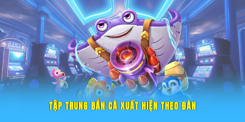 Tập trung bắn cá xuất hiện theo đàn